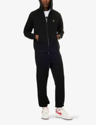 A BATHING APE One Point Full-Zip Cotton-Jersey Hoody detail 2