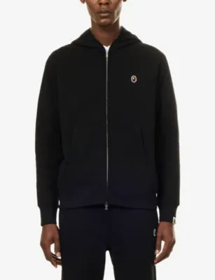 A BATHING APE One Point Full-Zip Cotton-Jersey Hoody detail 3