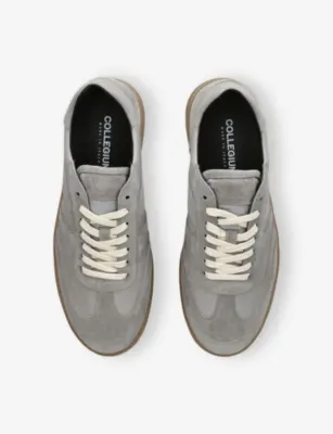 COLLEGIUM Pillar Court III Leather Trainers - EUR 44 / 10 UK MEN in GREY, additional product view 2
