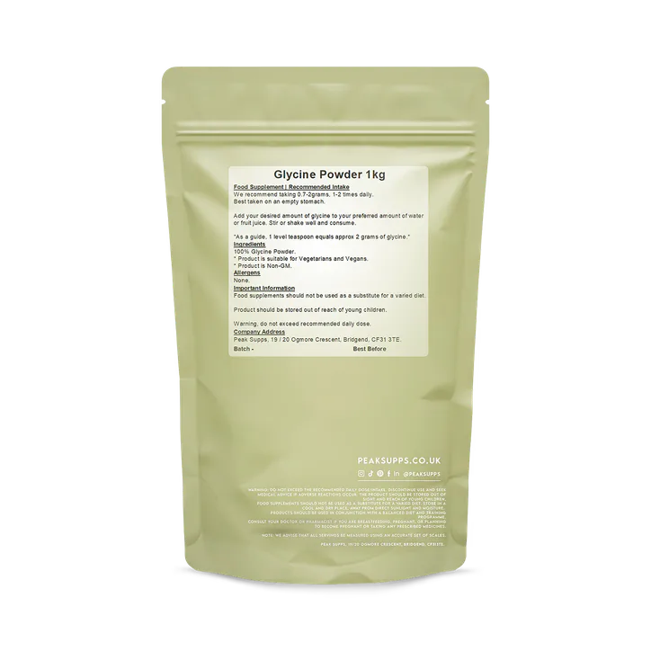 Peak Supps Glycine Powder 1kg detail 2