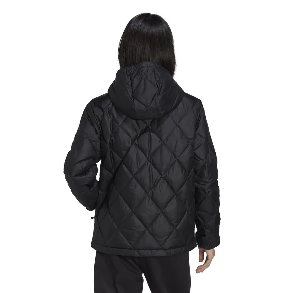 adidas Originals Men's Down Quilted Hooded Hip Length Puffer Jacket detail 3