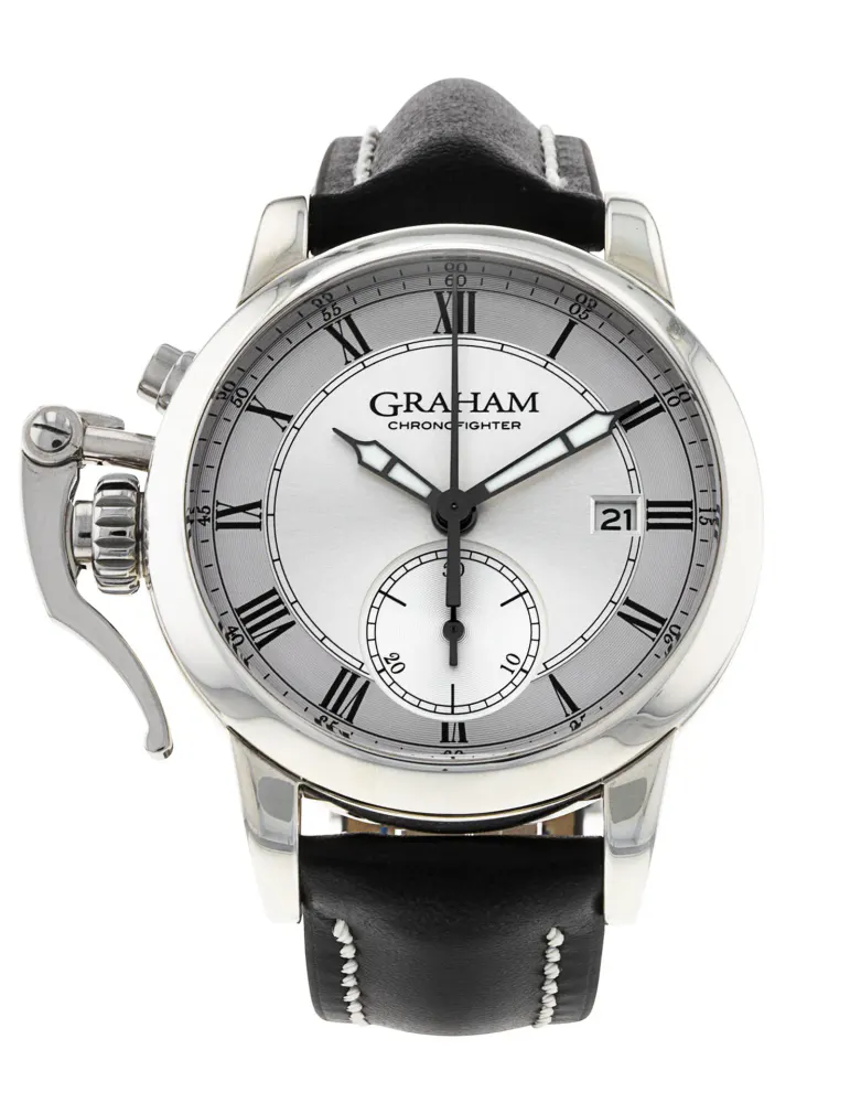 Graham Chronofighter 2CXAY.S05A — 2016 — Very good in Silver Roman Numeral – Pre-owned watches