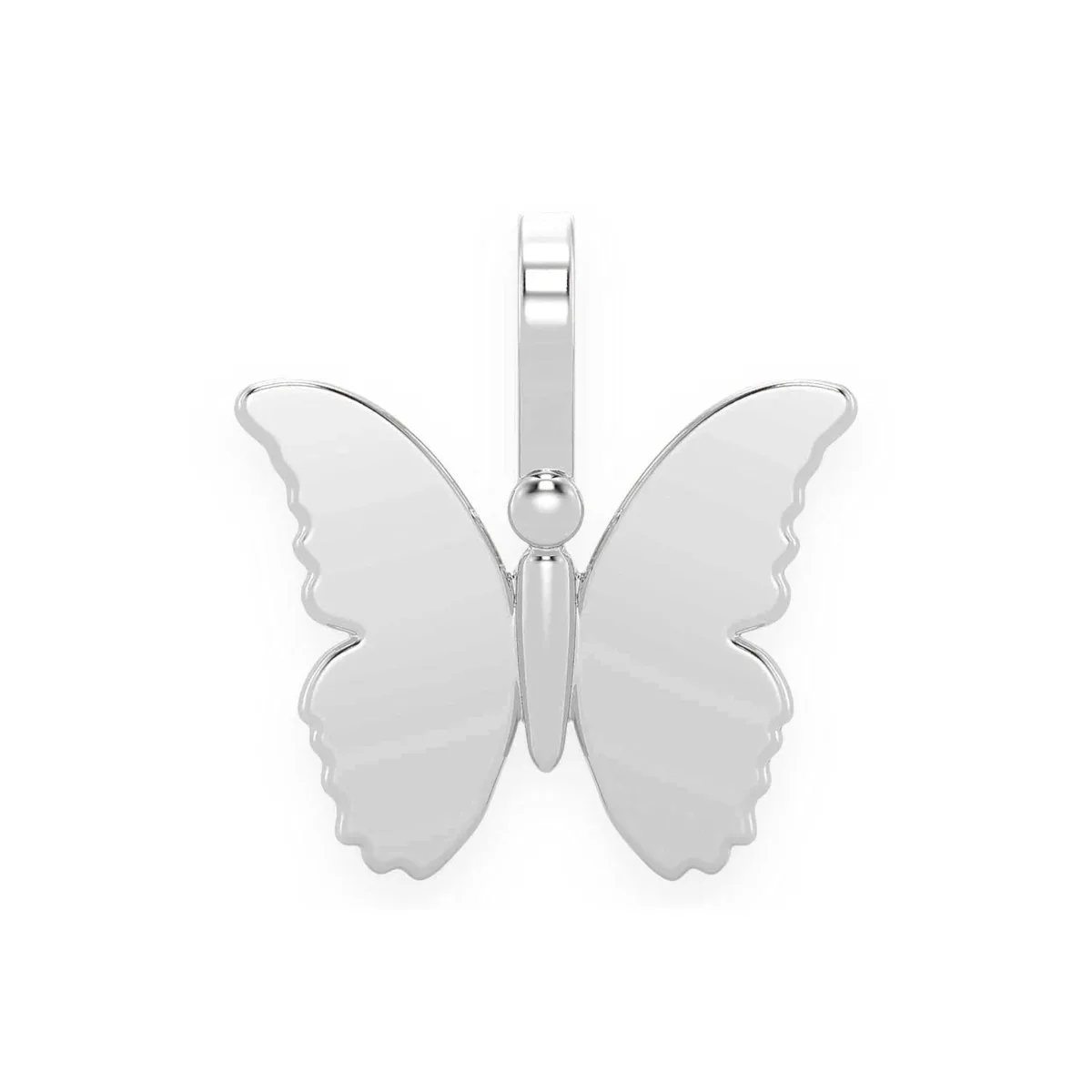 For Him Butterfly Pendant in Solid Gold / Rose Gold / Natural Diamond – Pendant