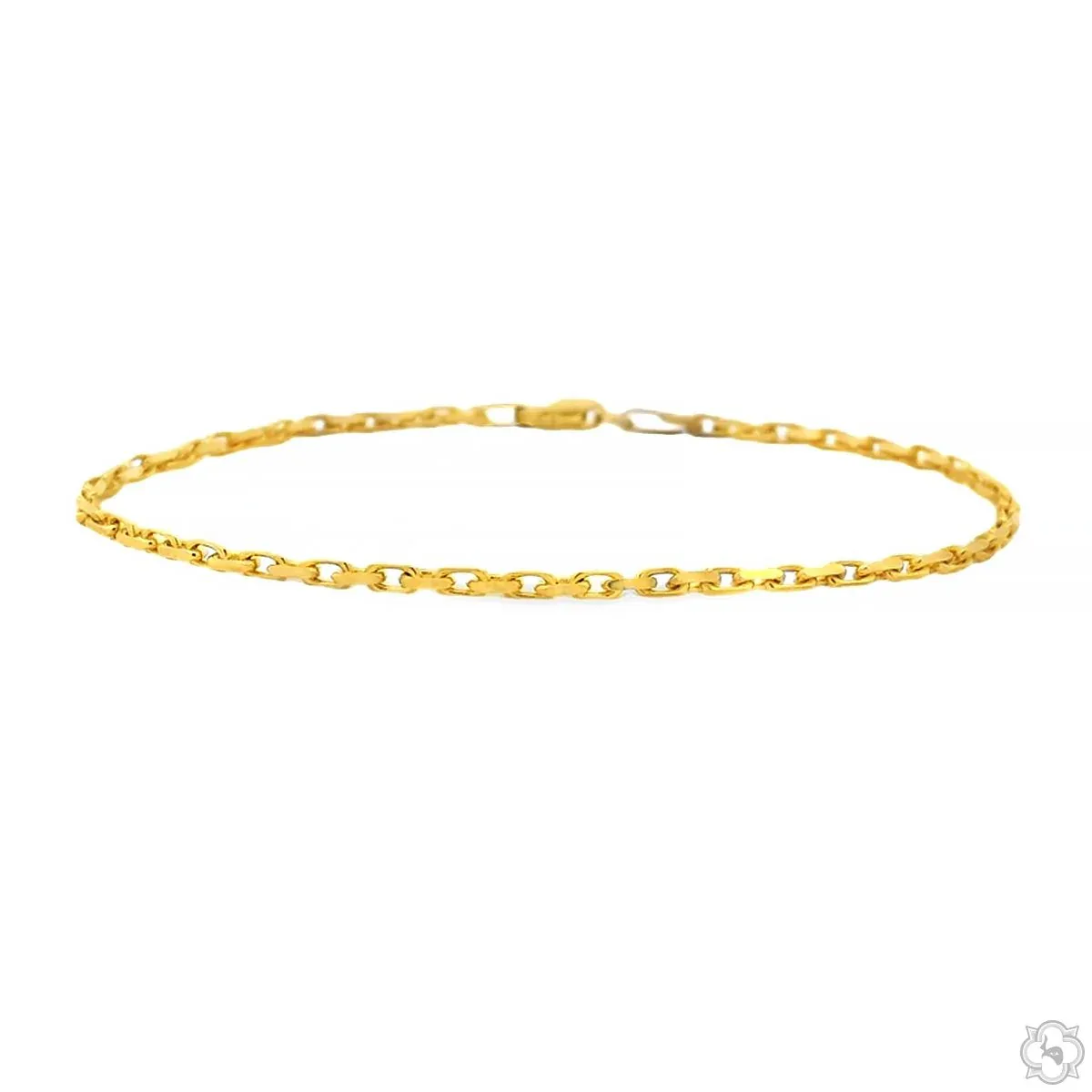 JALGAS - AMERICAS GOLD 14k Yellow Gold Solid Anchor Link Diamond Cut Bracelet 2mm 8 Inches 70448 in Yellow – Bracelet