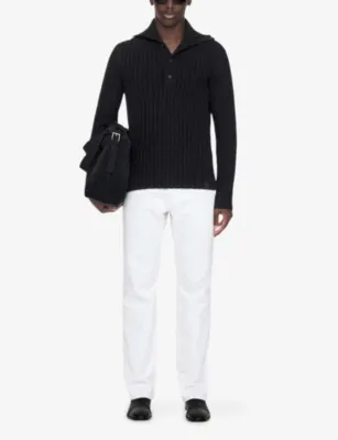 ALLSAINTS Liev Funnel-Neck Wool-Blend Jumper detail 2
