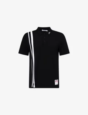 J.LINDEBERG 30Y Wallis Woven-Knit Polo T-Shirt