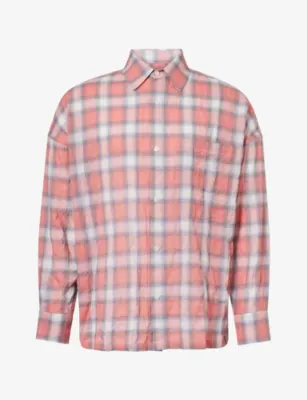 NAHMIAS Checked Relaxed-Fit Cotton-Blend Shirt