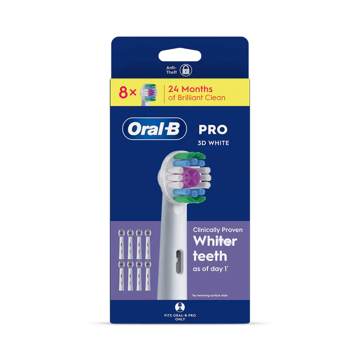 ORAL-B Pro 3D White Toothbrush Heads, 8 Counts detail 2