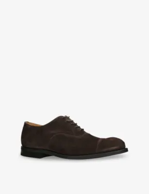 CHURCH'S Consul 2.0 Suede Oxford Shoes - EUR 43.5 / 9.5 UK MEN in Dark Brown, additional product view 3