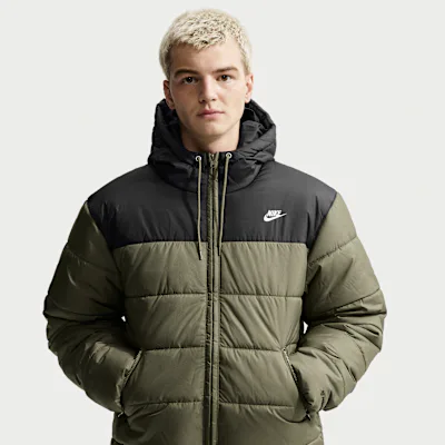 Nike Sportswear PrimaLoft® Men's Therma-FIT Loose Puffer Jacket - Medium Olive/Black/White