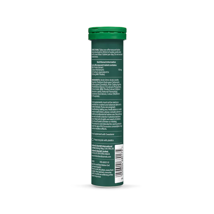 For Him Effervescent Milk Thistle Extract 100mg Tropical Flavour 20 Tablets detail 2