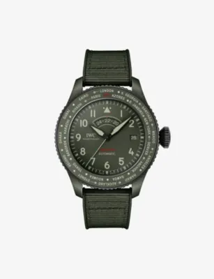 IWC Pilot’s Watch Timezoner Top Gun Woodland Ceramic Automatic Watch 46mm