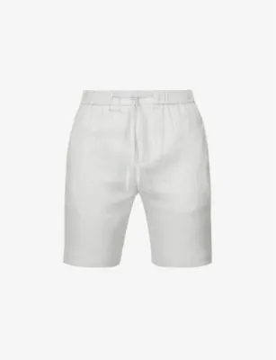 FRESCOBOL CARIOCA Felipe high-rise linen-cotton blend shorts