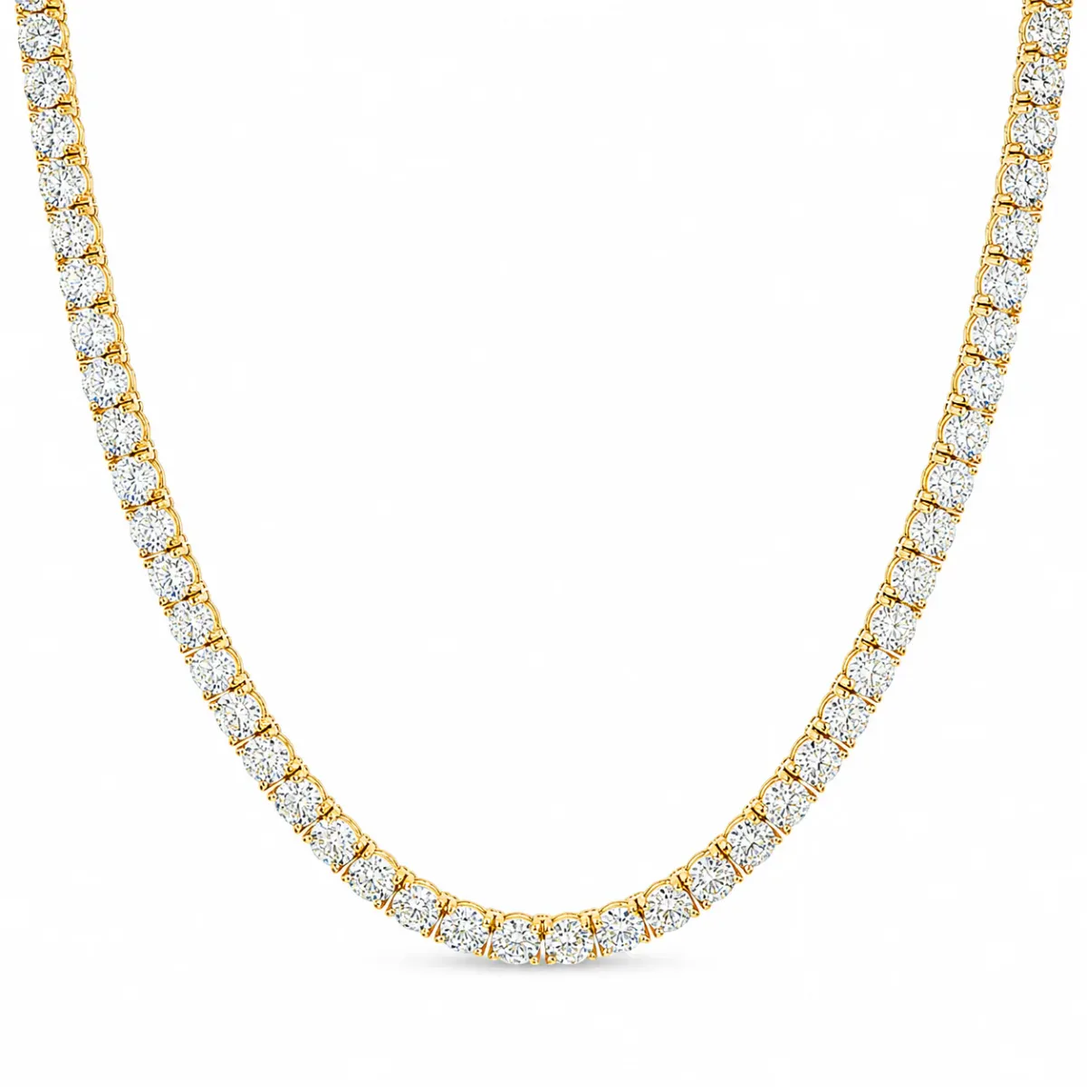 AHMED - MOON JEWELRY 55 Pt Diamond Tennis Chain 71714 in Rose Gold / 18 Inches – Chain