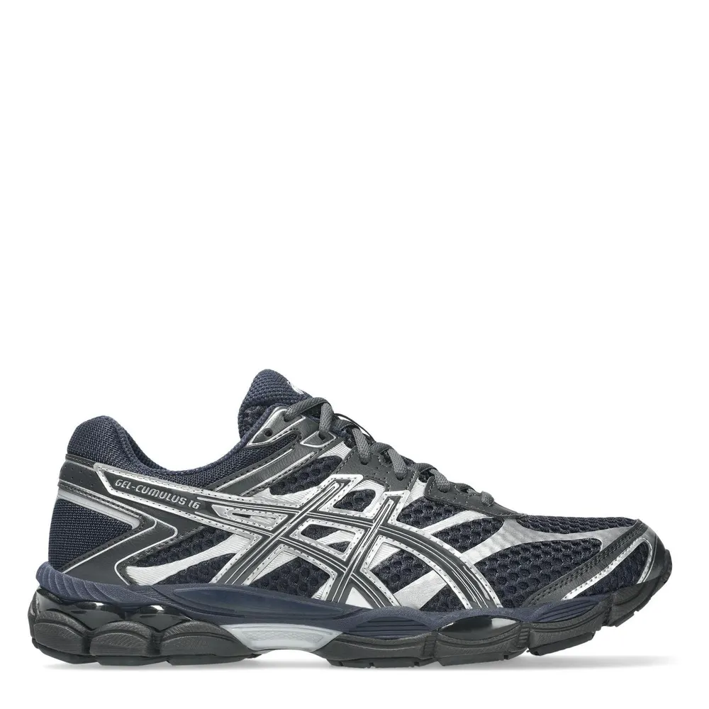 Asics Mens GEL-Cumulus 16 FluidRide GEL Cushioning Trainers in Midnight/Grey – Footwear