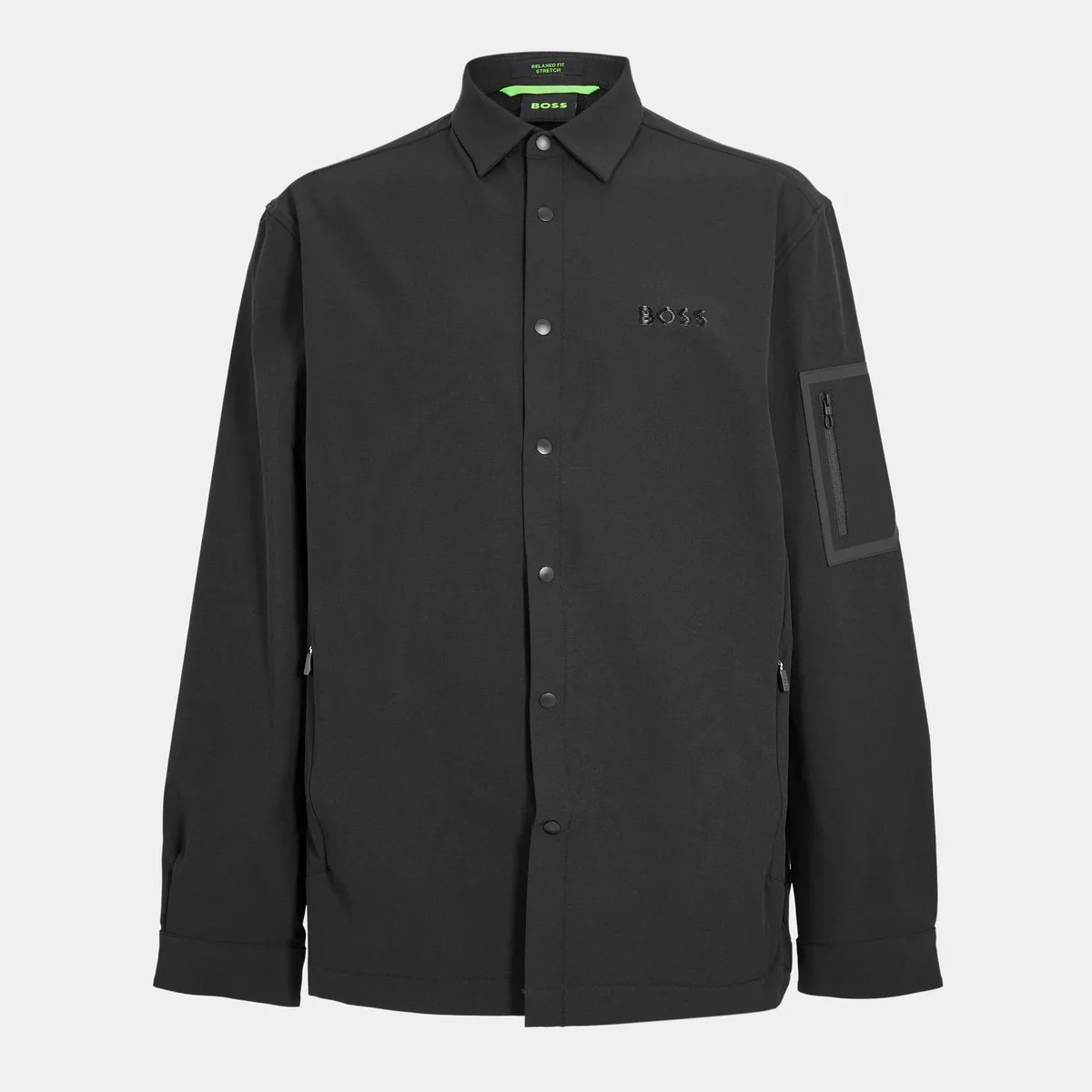 Boss Men's Lite Plain Water Repellent 4-Way Stretch Long Sleeve Shirt
