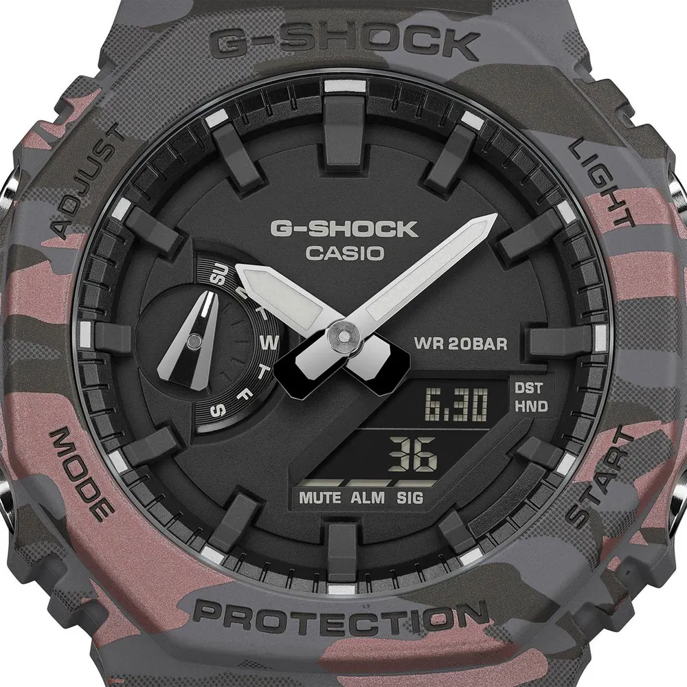 G Shock GA-2100CM Digital Watch in Camouflage, additional product view 2