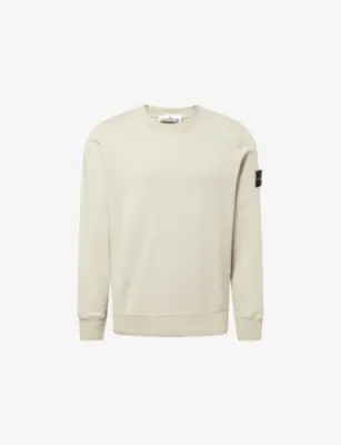 STONE ISLAND 51 Crewneck Logo-Patch Cotton Sweatshirt