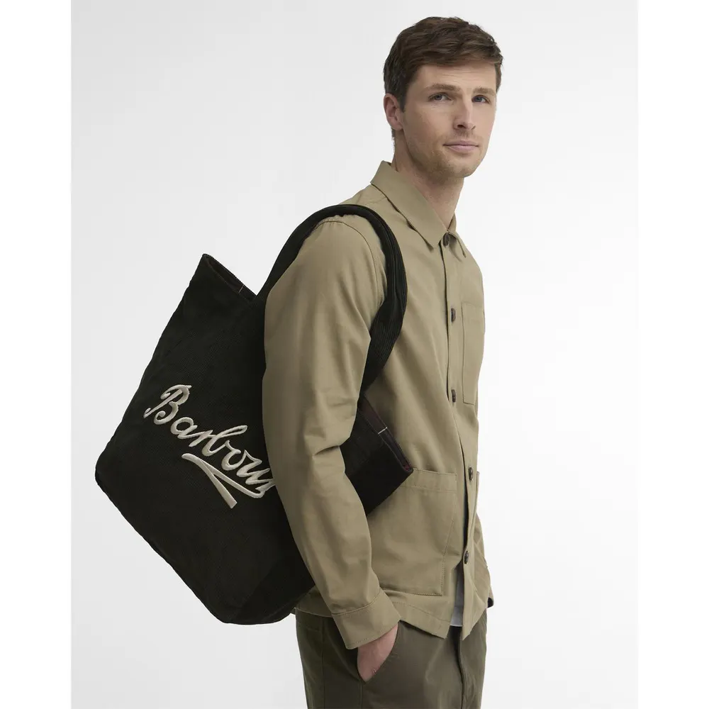 Barbour Carrick Cord Cotton Tote Bag detail 2