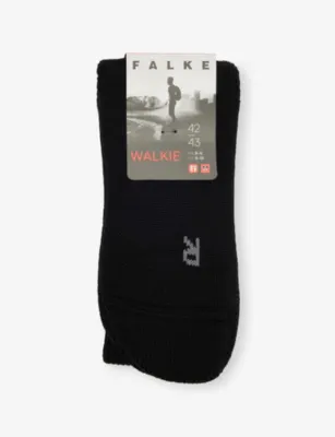 FALKE Walkie Ergo Stretch Wool-Blend Socks - Graphit Mel - 8-9