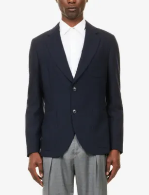 PAUL SMITH Single-Breasted Unlined Wool Blazer detail 3