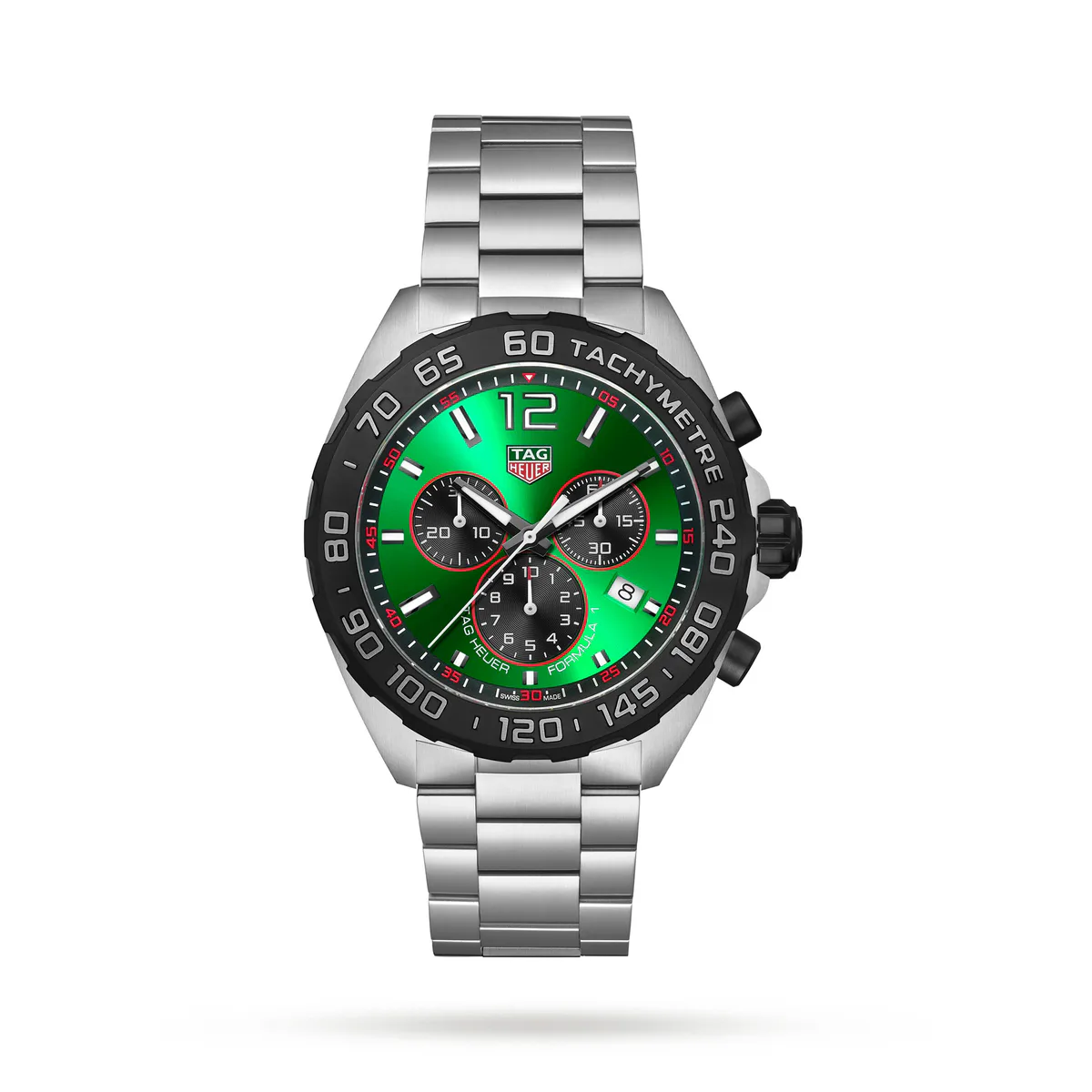 TAG Heuer Formula 1 Quartz Chronograph 200M 43mm Mens Watch Green