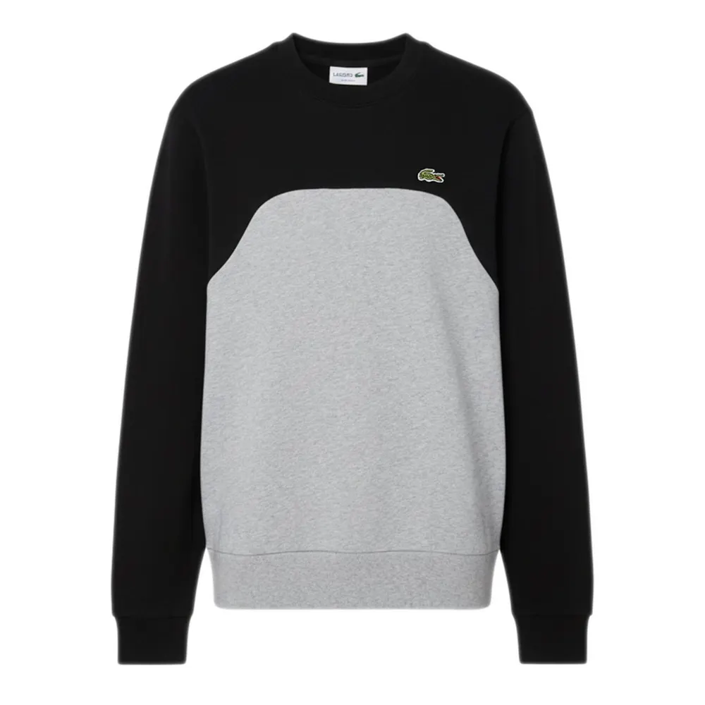 Lacoste Colour Block Cotton Fleece Sweatshirt