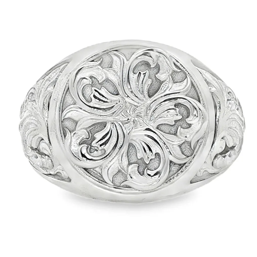 MARYAM - For Him SILVER Royal Filigree Signet Ring .925 Silver 71057 in 7 – Ring