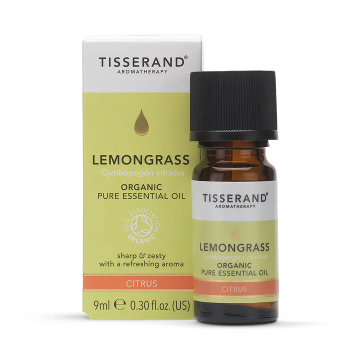 Tisserand Lemongrass Organic Pure Essential Oil 9ml