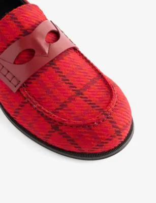 CHRISTIAN LOUBOUTIN Circ Leather and Wool Loafer - EUR 48.5 / 14.5 UK MEN detail 2