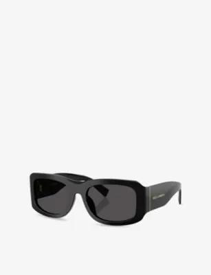 DOLCE & GABBANA DG4503 Rectangular-Frame Acetate Sunglasses detail 2