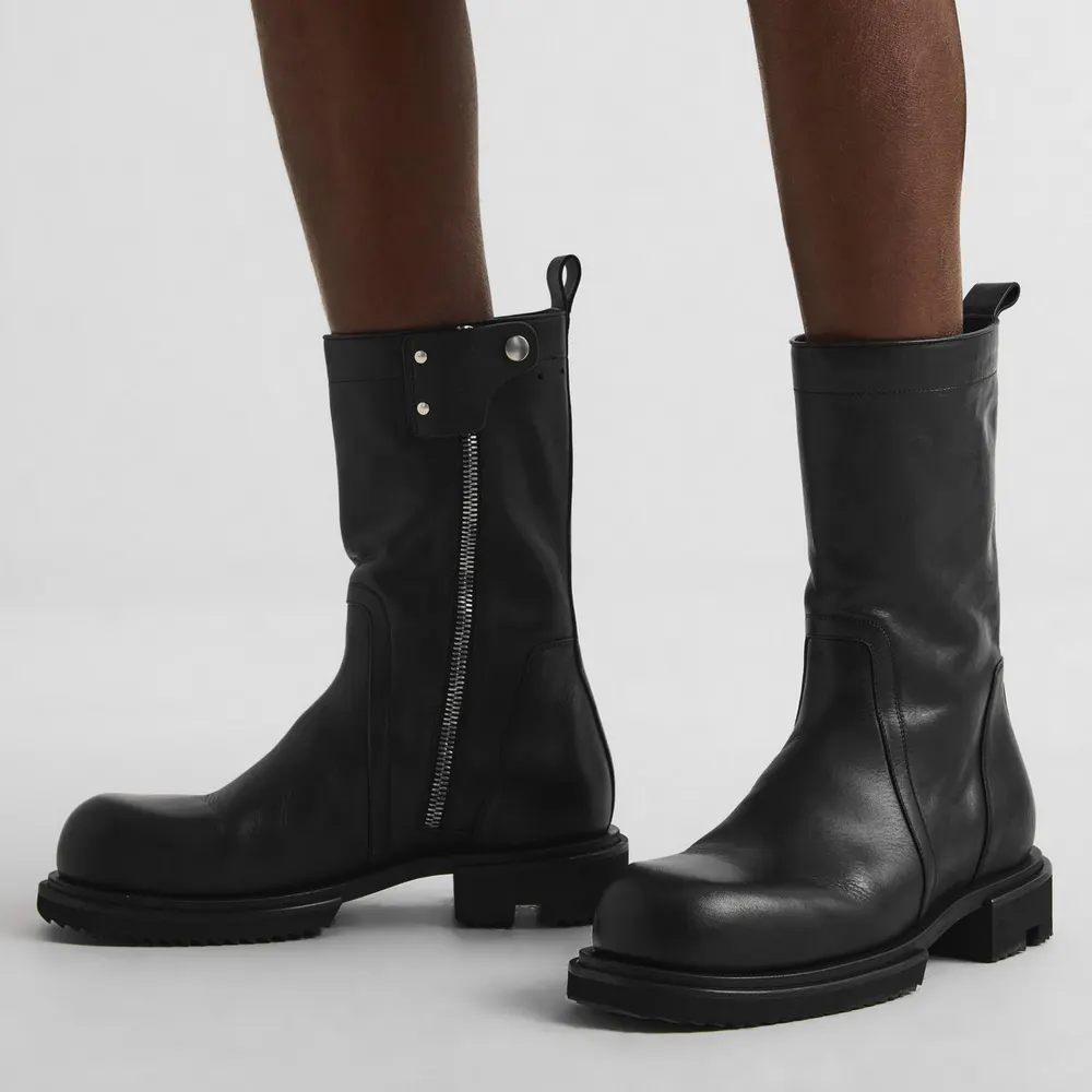 Rick Owens Creeper Gabe Boot in Black, additional product view 3