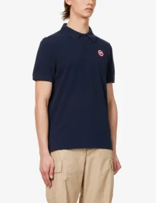 CANADA GOOSE Beckley logo-embroidered regular-fit cotton polo shirt detail 3