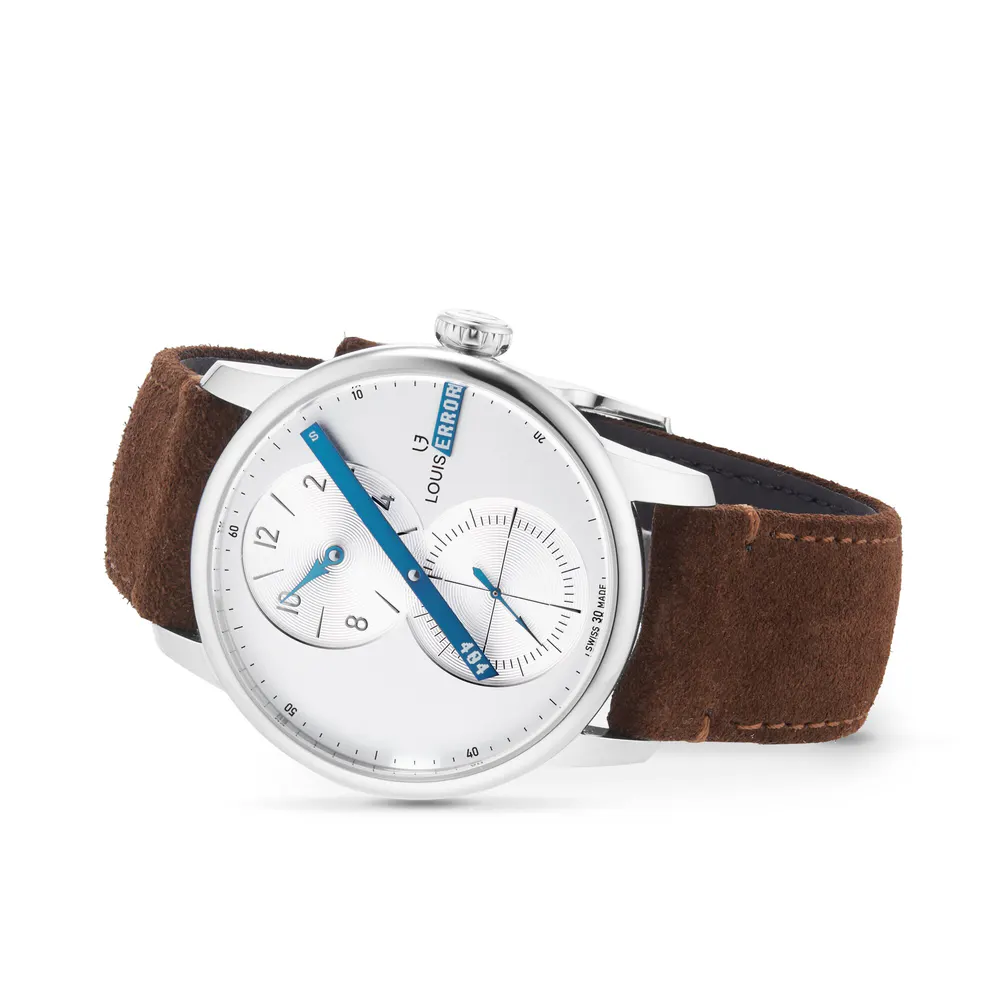 Louis Erard Le Régulateur x Seconde/Seconde/ Limited Edition 42mm Unisex Watch Silver in Silver, additional product view 3
