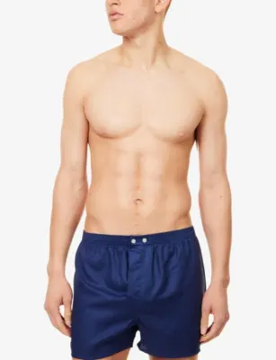 DEREK ROSE Lombard Classic-Fit Cotton Boxer Shorts detail 2
