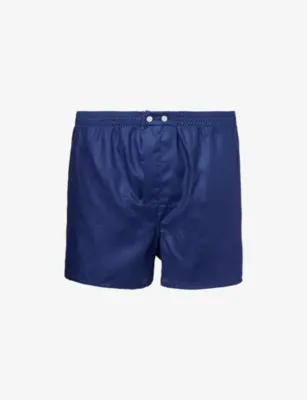 DEREK ROSE Lombard Classic-Fit Cotton Boxer Shorts