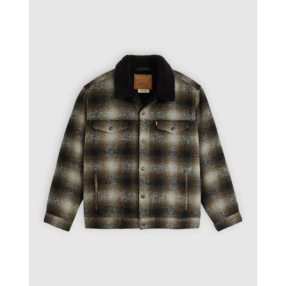 Levis Men's Levi's Denim Sherpa Relaxed Fit Jacket