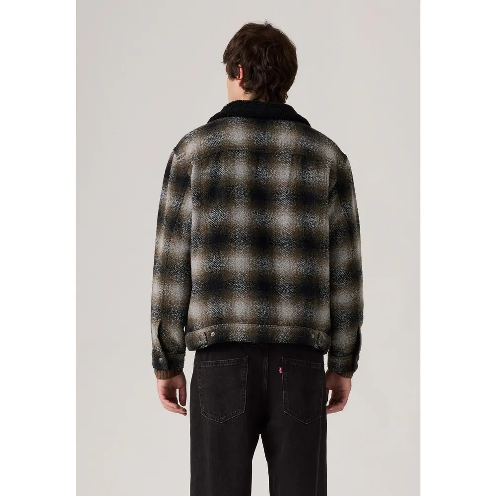 Levis Men's Levi's Denim Sherpa Relaxed Fit Jacket detail 2