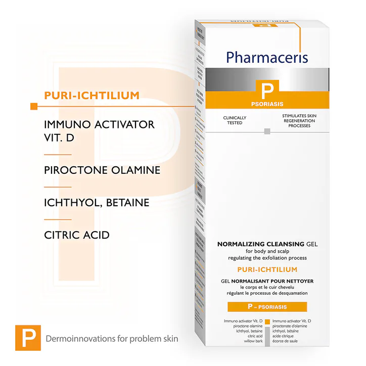 Pharmaceris P - Puri-Ichtilium Cleansing Gel for Psoriasis 250ml detail 2