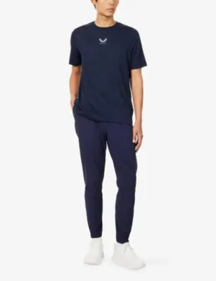 CASTORE Flex Tech Logo-Print Stretch-Woven Trousers detail 2