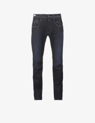 REPLAY Anbass Hyperflex Re-Used slim-fit stretch-denim jeans - 32/30 in DARK BLUE – Mens | Jeans | Skinny