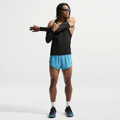 Nike AeroSwift Men's Dri-FIT ADV 5cm (approx.) Brief-Lined Running Shorts - Light Current Blue/Black