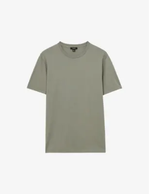 REISS Bless crew-neck short-sleeve cotton-jersey T-shirt - WASHED ROSE PINK