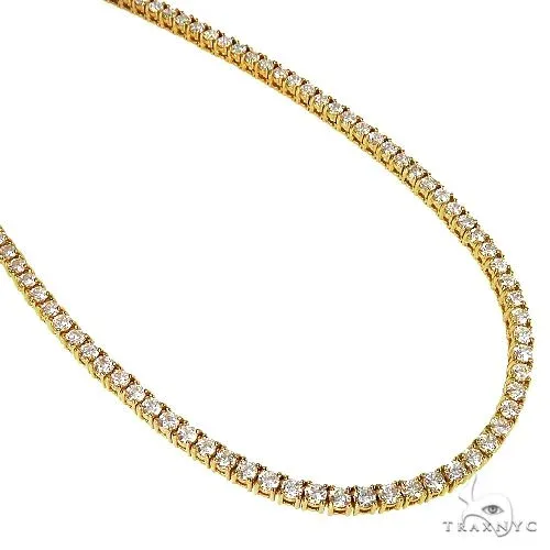 AHMED - MOON JEWELRY 10 Pointer Parcel Diamond Tennis Chain 67098 in Rose – Chain