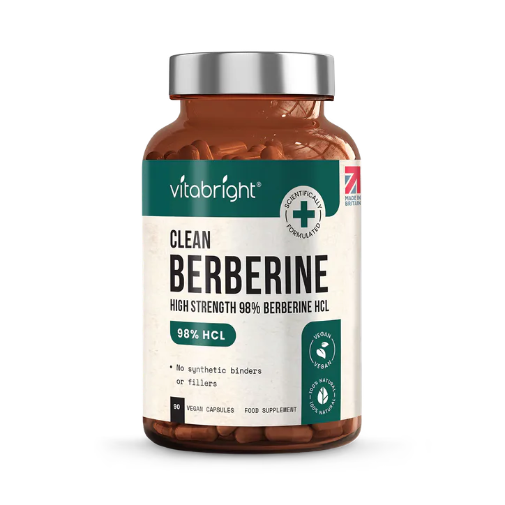 VitaBright Berberine HCL 98% - 1500mg per Serving - 90 Capsules