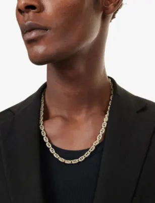 GLD Valentina Iced 18ct Gold Plated Chain detail 2