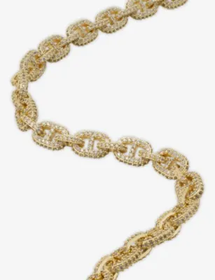 GLD Valentina Iced 18ct Gold Plated Chain detail 3