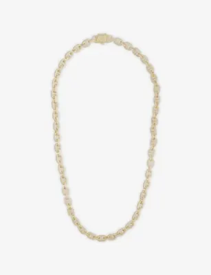 GLD Valentina Iced 18ct Gold Plated Chain