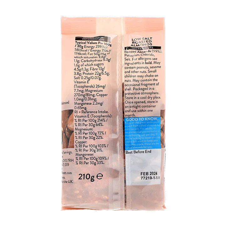 For Him Lightly Salted Almonds 210g detail 2