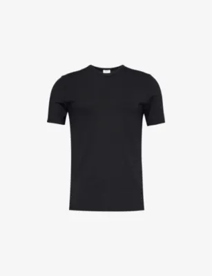 ZIMMERLI Pureness V-neck stretch-woven T-shirt